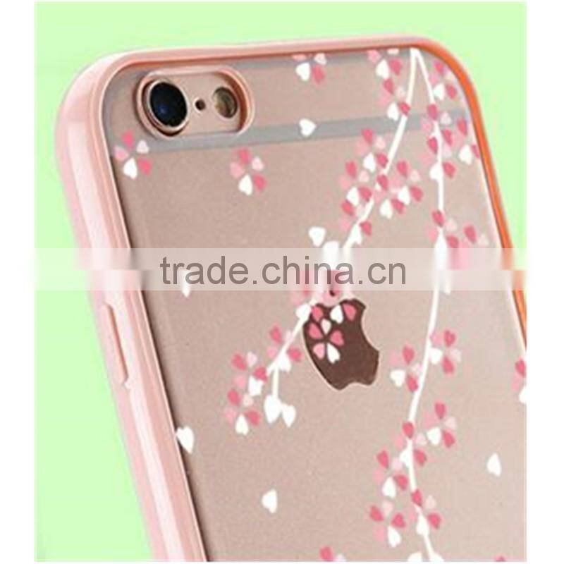Luxury Acrylic + TPU back cover bumper case for Apple iphone 7 6 6s 6s plus 5 S SE
