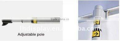 With two metal foot height is telescopic roll up banner