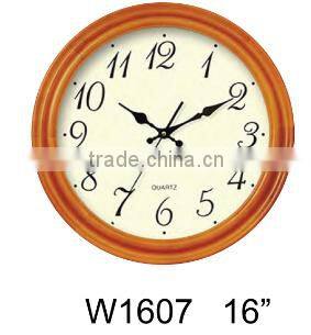 16 inches home decrator wood art wall clock