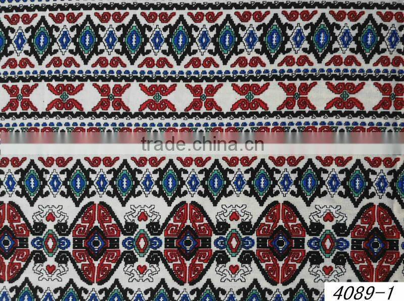 ethnic clothes 100% viscose ethnic fabric prints / ethnic printed rayon fabric