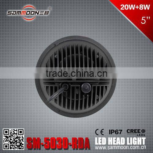 SM-5030-RDX 5 Inch Round LED Head Light DRL