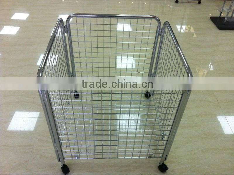 China Fosha Factory !! supermaket wire metal basket &Cargo basket 4 ways iron basket
