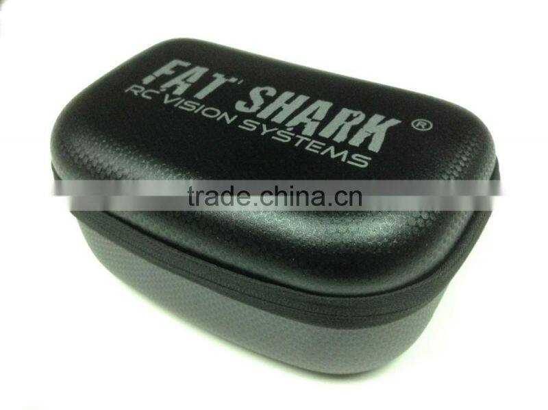GC----Typical elegant beautiful shinning leather foam eva FPV glasses package case