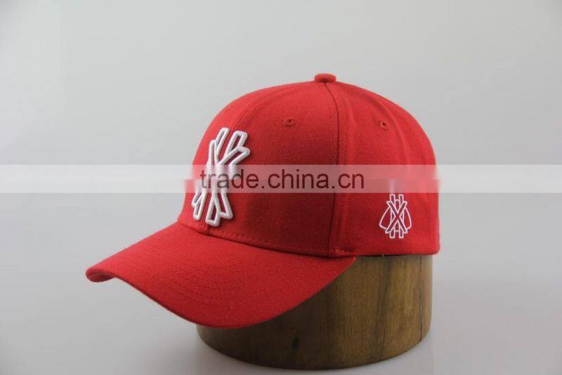 spandex wool/acrylic embroidery flex fitted cap