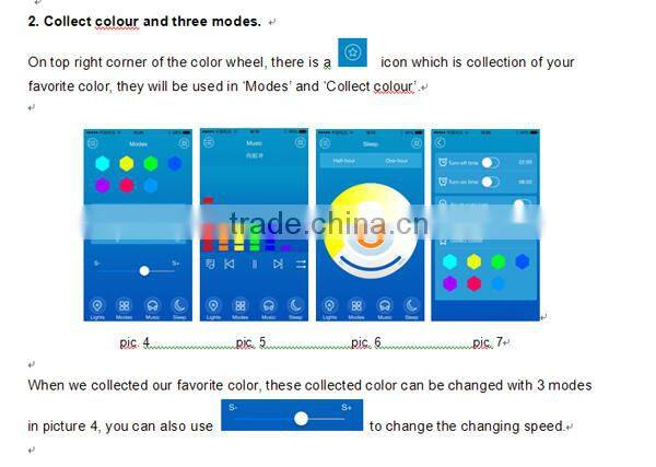 6W e27 wireless bluetooth led bulb, APP,ANDROID control