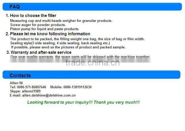 DXDF-350 Automatic Detergent Powder Filling Packing Machine