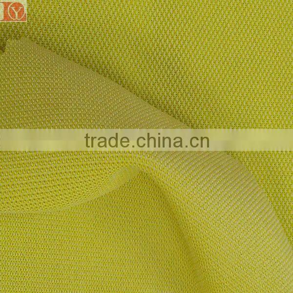 100% poly fabric in 2 tone pique with permanent wicking yarn antibacterial fabric finish