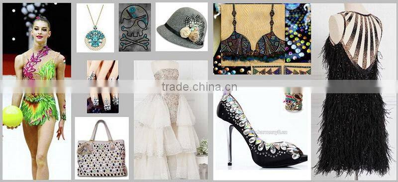 China Hot Fix Rhinestone Flatback Clear Crystal Stone U2028