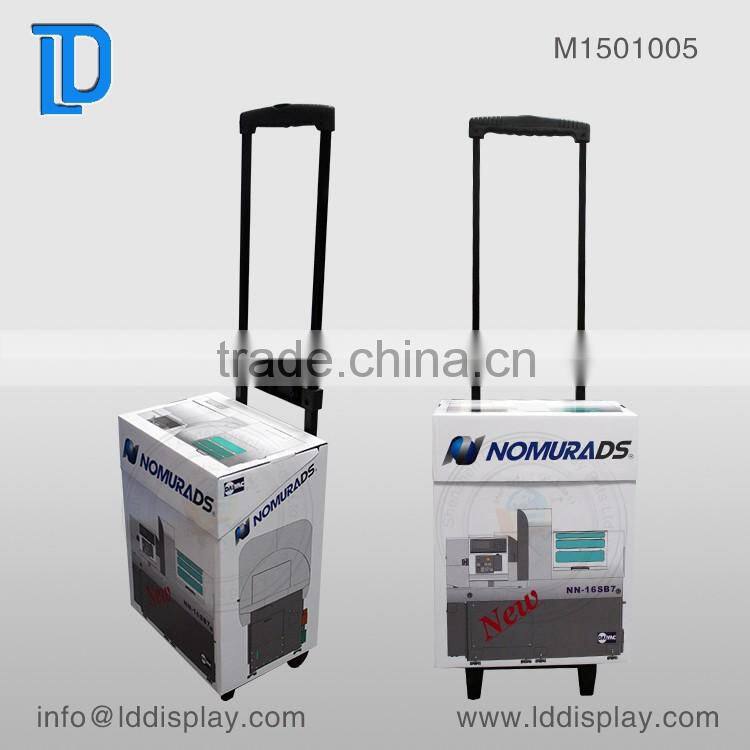 cardboard trolley display & custom trolley display & OEM/ODM cardboard trolley bin display
