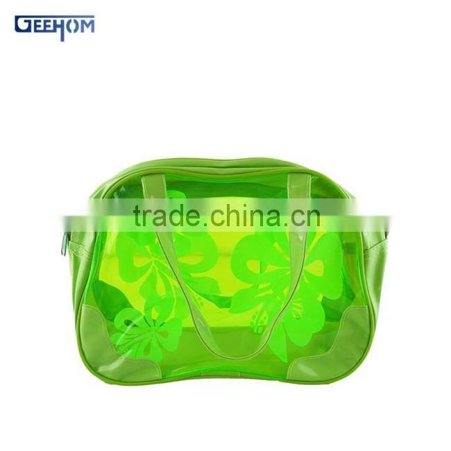 waterproof pvc handle toiletry bag