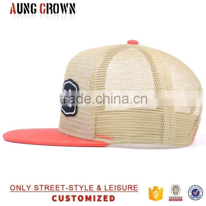 Flat bill cotton custom wholesale cheap trucker hat