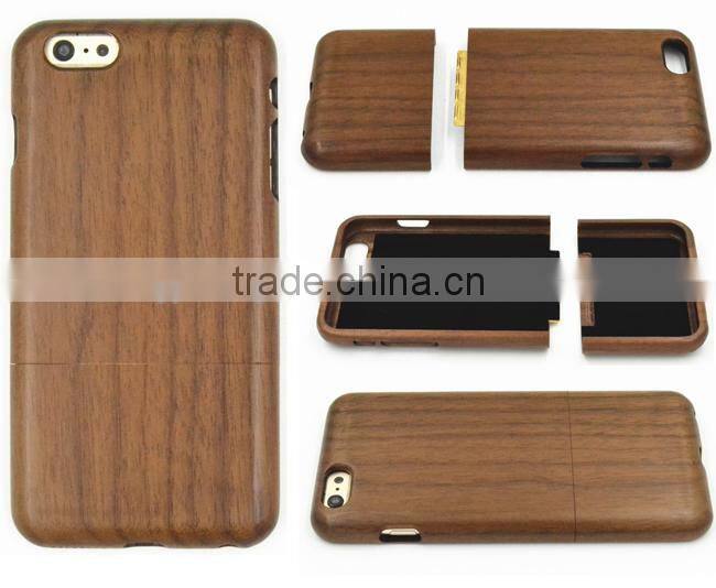 MOBILE PHONE CASE CUSTOMIZED in natural solid wood finish