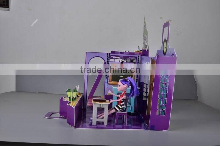 Russian 3D Puzzle child toys 3D DIY house