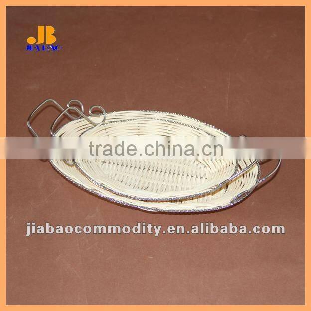 oval rattan gift basket