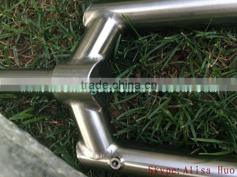 2016 new design!! titanium mtb fork 15mm through axle titanium fat bike fork