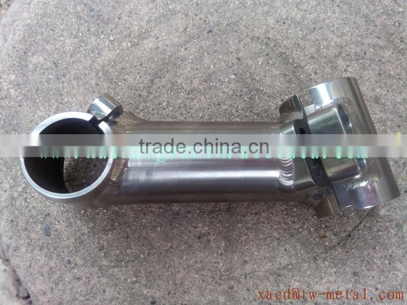 Factory direct sale titanium bike parts customize titanium stem diameter31.8mm made titanium bicycle stem