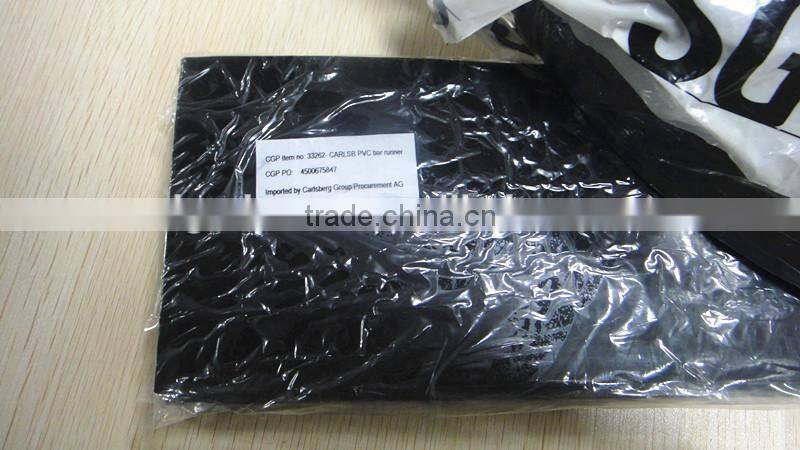 Logo Embossed Soft Pvc Bar Mat