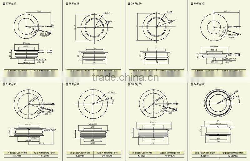Capsule Version Diodes ZP 3000A 3000V