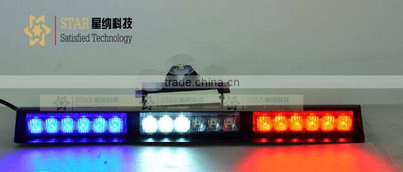 12V Red blue led strobe light bar,dash interior warning flashing light