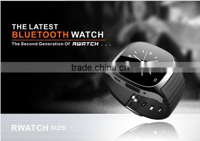 2016 populart Stainless steel china smart watch GV18 GV08 M26 smart watch