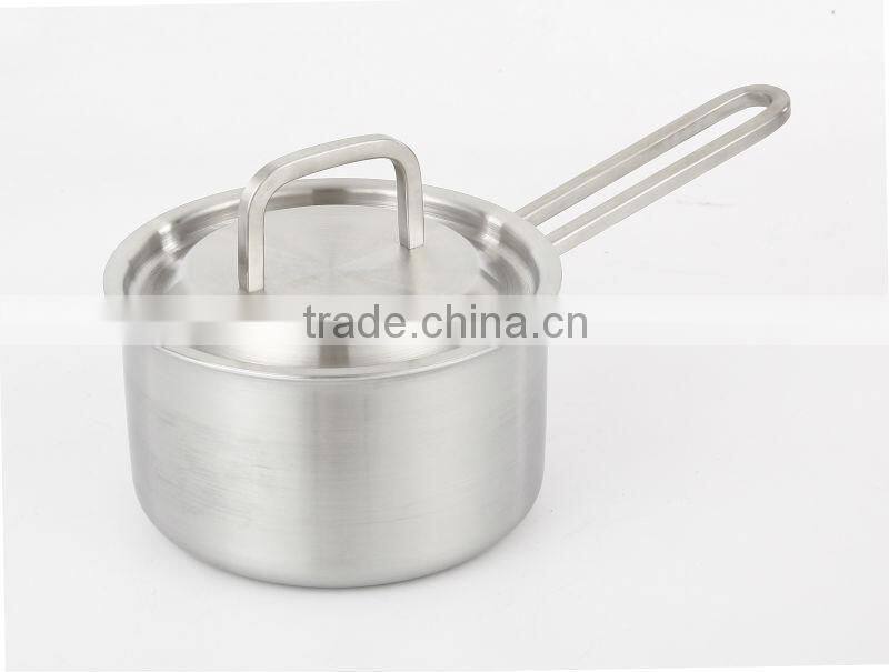 2015 new type stainless steel milk pot with lid