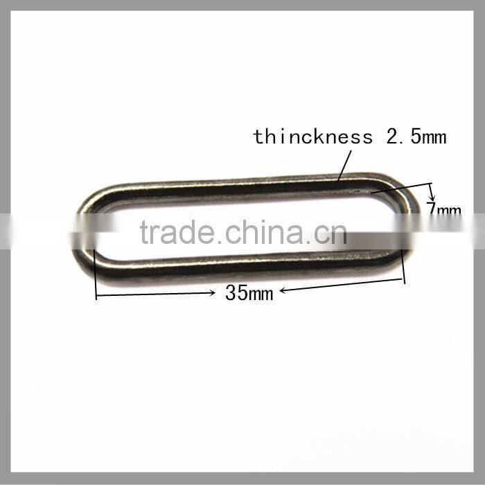 Custom Cheap Metal Oval Rings , Colorful Rings For Belt