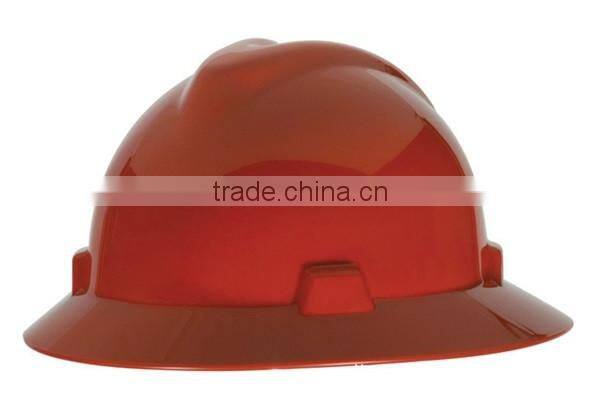 full brim white safety helmet light