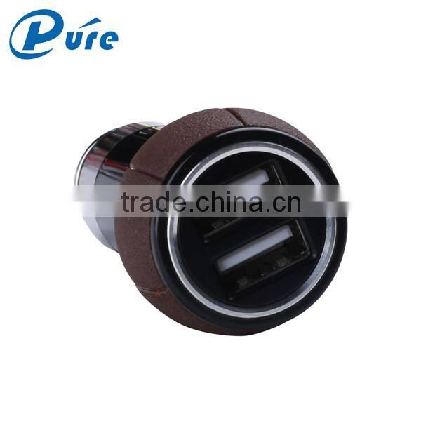 usb car charger 5v2.4a universal usb portable mobile car charger with patent factory directly selling