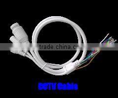 Factory Custom CCTV Camera Connection Cable with RJ45 Female LED Light and DC5.5x2.1 Plug