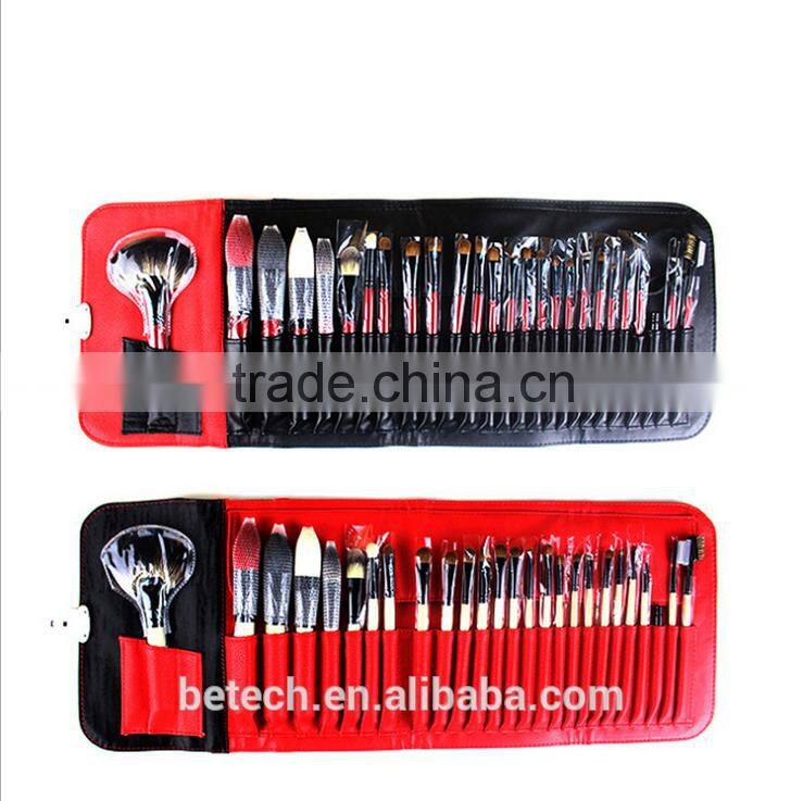 Betech 26pcs Red color High Quality Cosmetics Brush