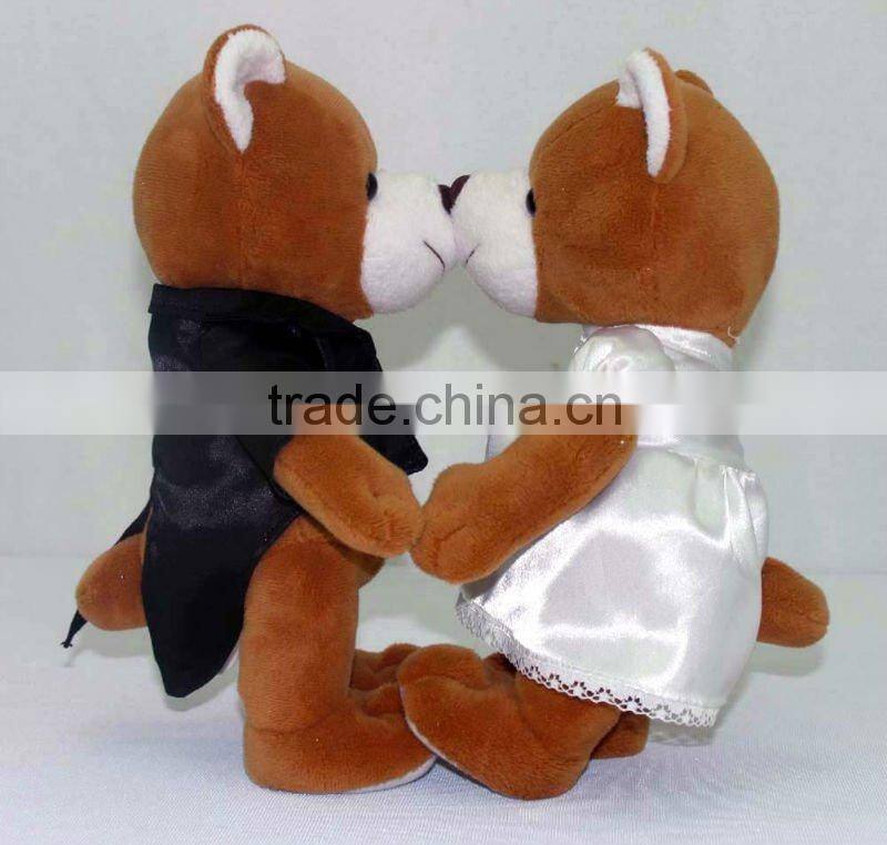 High quality Plush stuffed animals pass ICTI, white cute bear