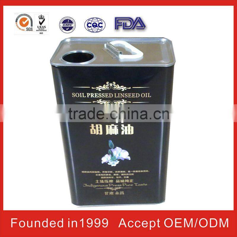 china square olive oil tins wholesale for FDA