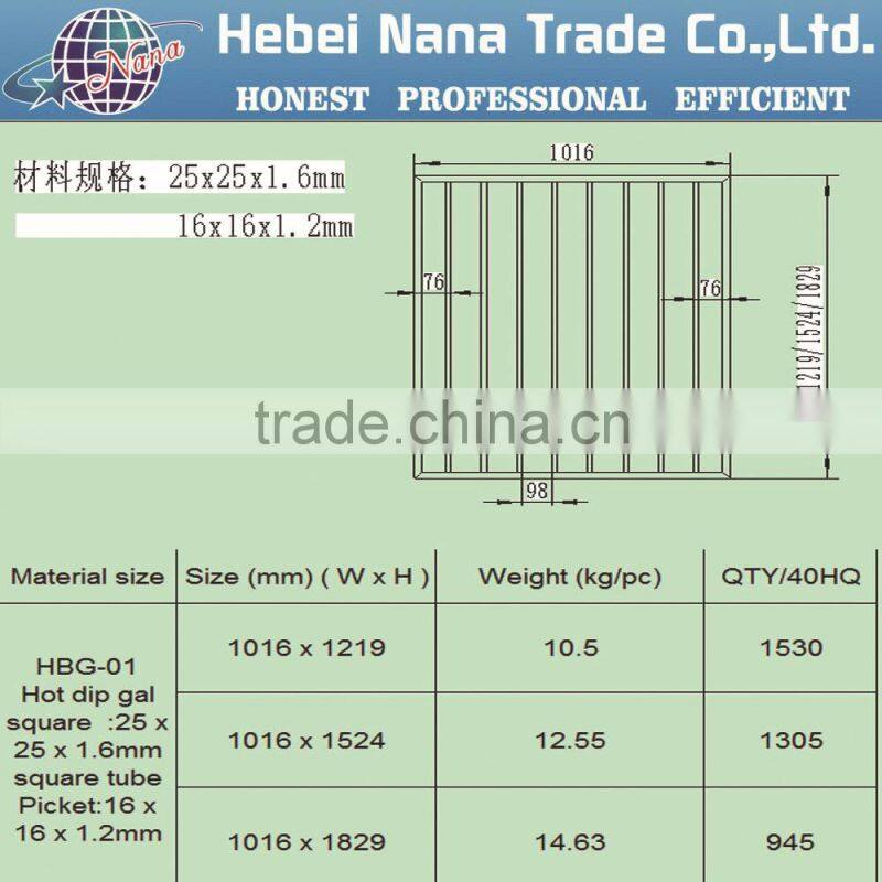 backyard fence gate / swimming pool fence and gate hot sale in Australia