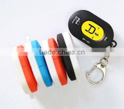 newest keyring design sensitive and accurate tuning mini chromatic tuner