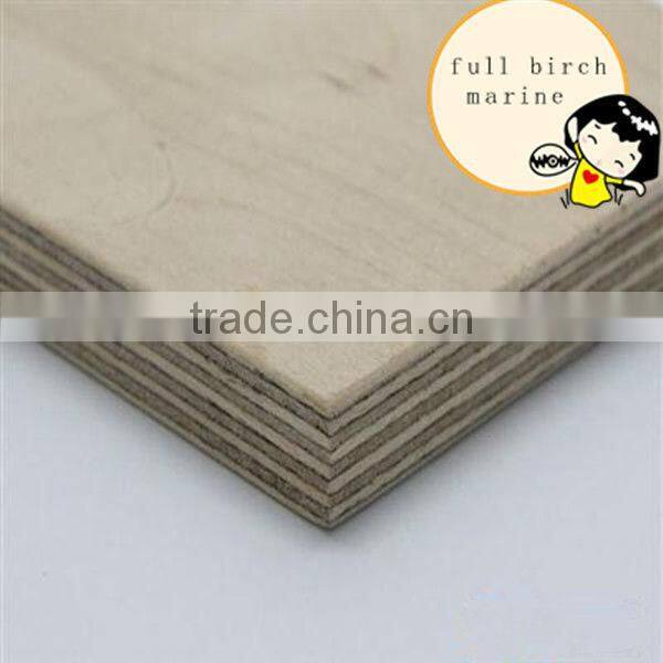 Full birch core marine plywood