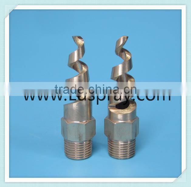 Stainless steel brass anti-cloging spiral full cone spray jet water nozzles