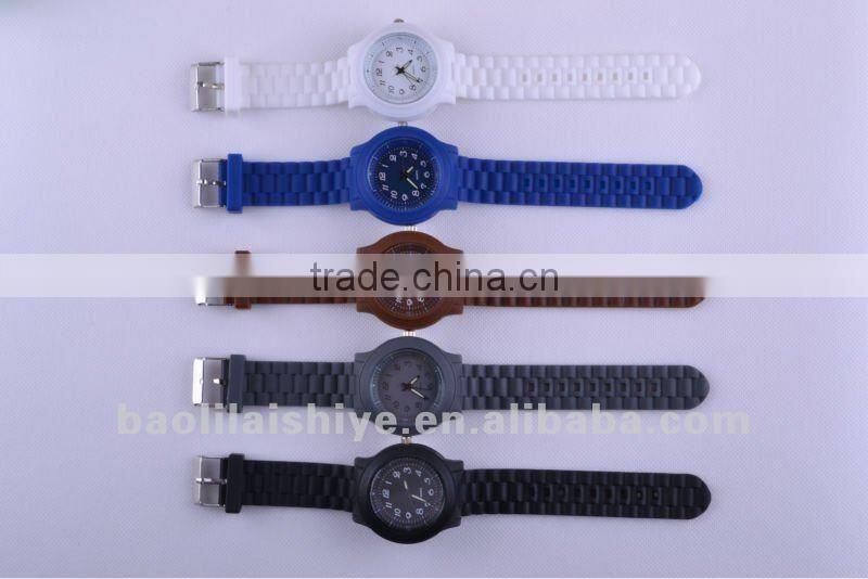 Fashion Silicone Wristband Sport Watch unisex wristwatch gift watch