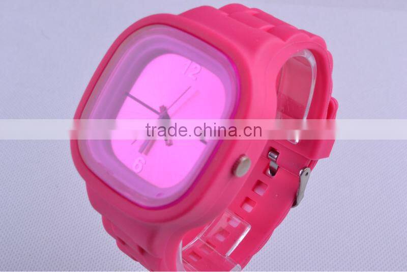 Dirt-proof youth induviduality lovely safety  vintage quartz silicone watches