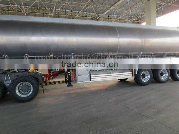 3 Axles 44000Liters Oil Delivery Semi Trailer for Sale with HOWO 420HP Tractor