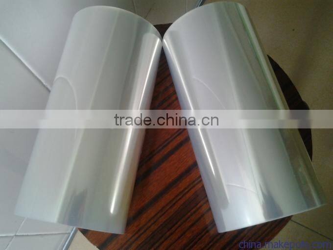 12 micron blue Pet Film for Laminated glass/ PET heat sealing film for packing/Transparent PET Self Adhesive FILM