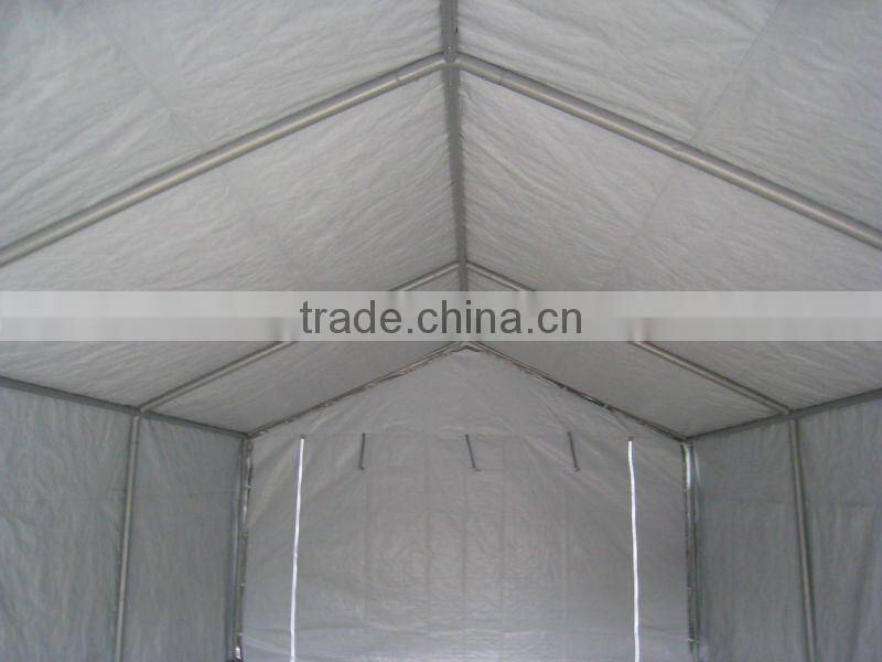 12'x20' steel structure PE car parking shelter