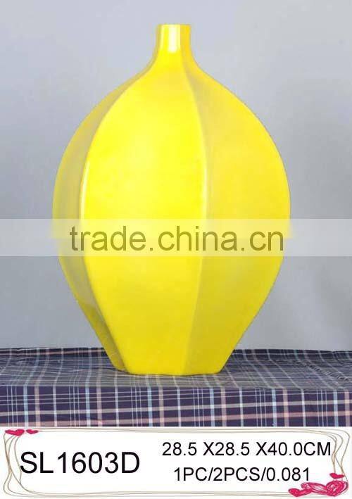 Fiberglass decorative vase ,Cheap resin vase