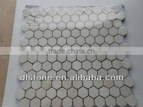 Crema Marfil Marble Mosaic Tile, Beige marble mosaic Tile