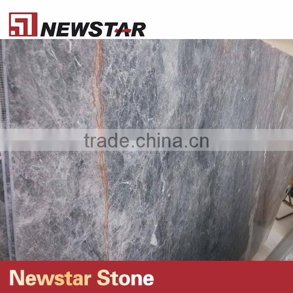 Newstar Chinese Good Price Silver Milk Grey Ermine Marble Slab
