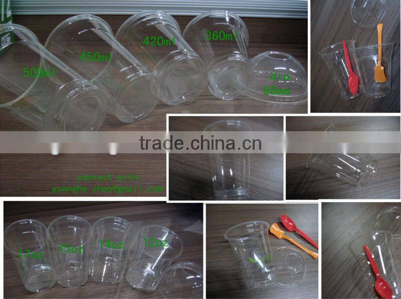 100% biodegradable PLA disposable plastic cup