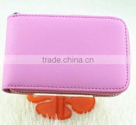 cy278 Genuine Leather Women Card Holder Wallets Small High Quality Female Pillow Purse Fashion Organ Zipper Credit Card Coin Bag