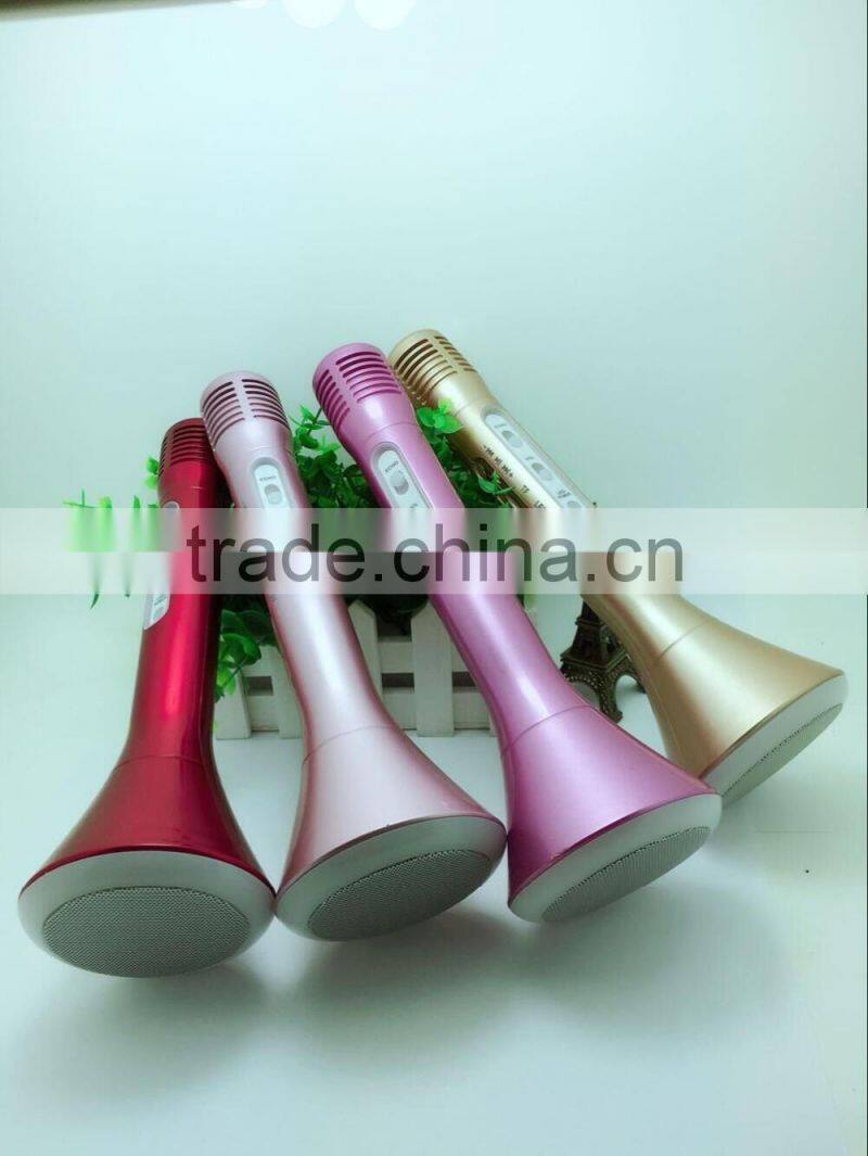 Mini Portable Cheap Hot Sale Bluetooth Wireless Handheld Karaoke With Colorful Flashlight