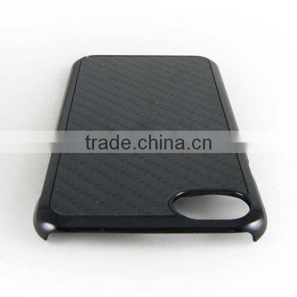 PC bottom carbon fiber for iPhone black carbon fiber phone case for iPhone 7