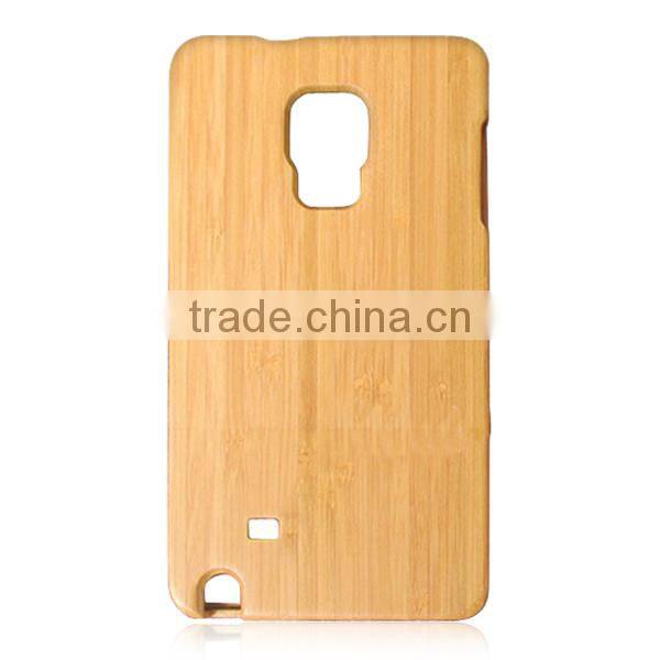 Custom logo bamboo case ,two parts design phone case for Samsung Note Edge