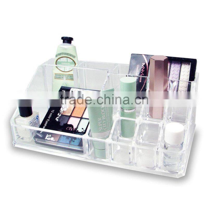 Makeup Case Cosmetic Organizer Box , Makeup Organizer Cosmetics Acrylic Clear Case Storage Insert Holder Box